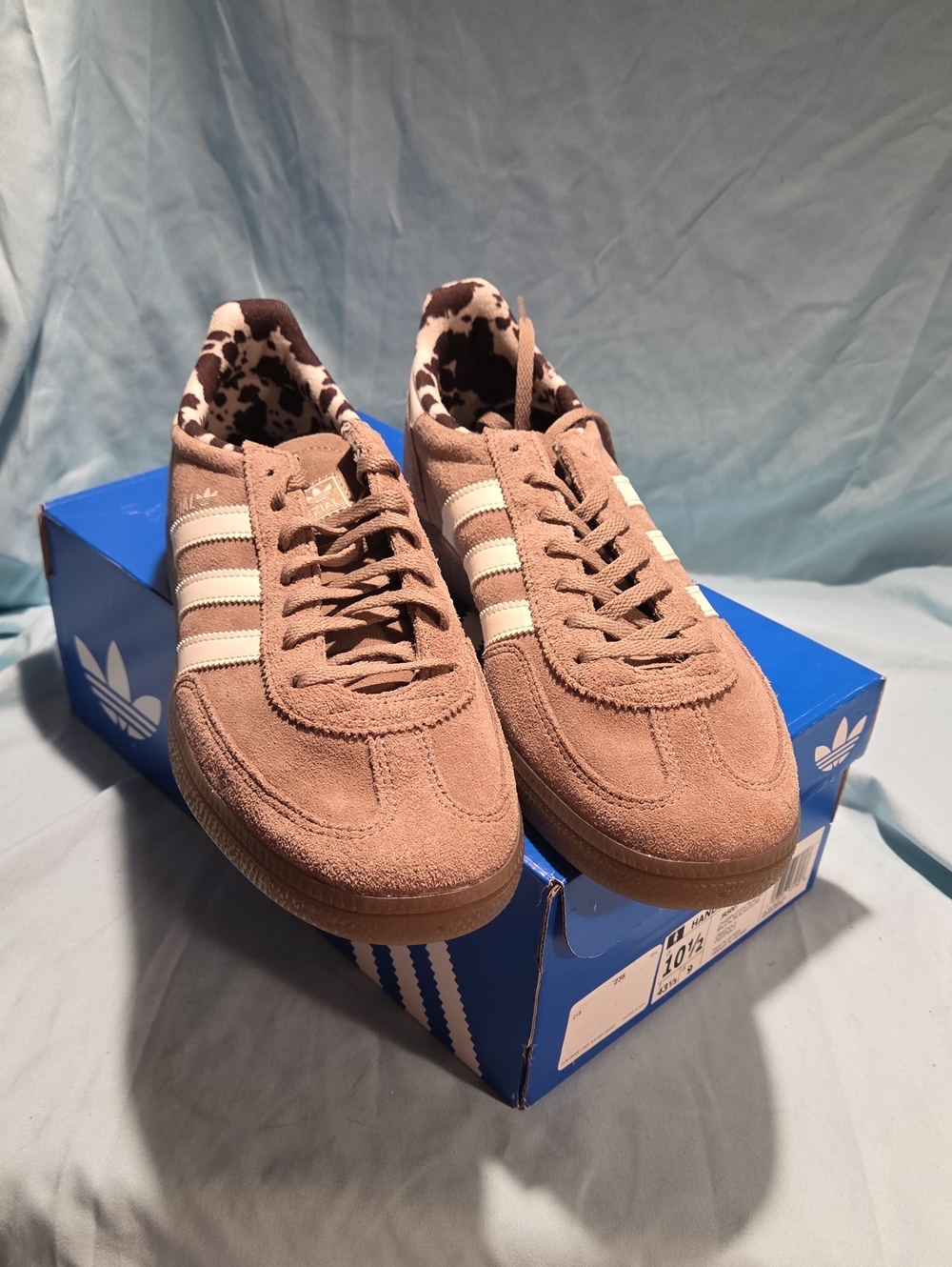Adidas Handball Spezial Chalky Brown Cow Print - Women's 10.5 / Men's 9